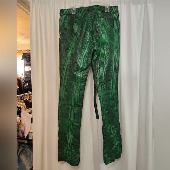 Flauce SUPER-SLIMEY CARGO pants size 36 like new rare find! 100% Cowhide leather - Picture 10 of 15